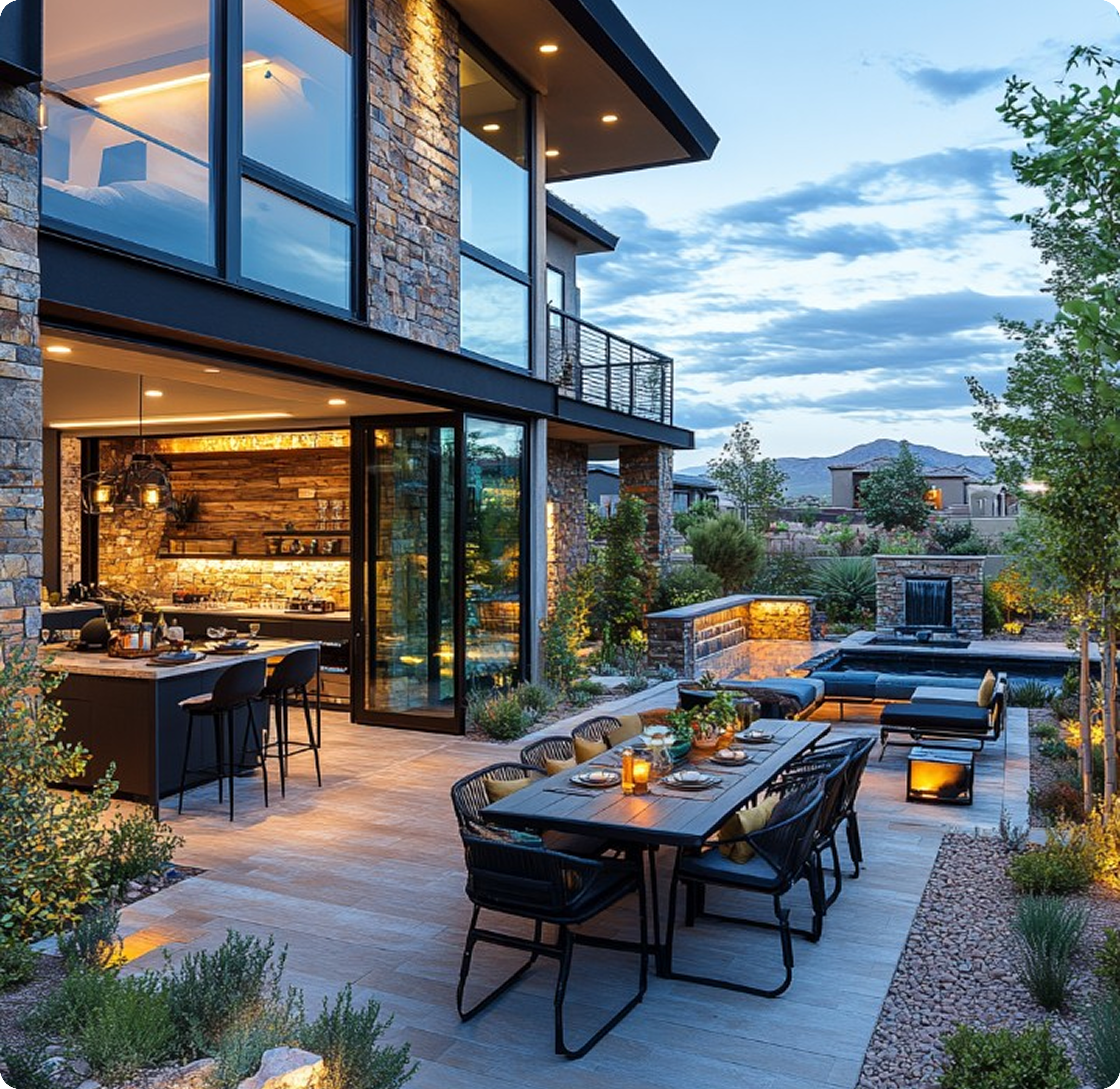 Luxury modern house exterior